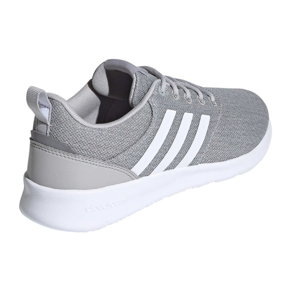 Gray adidas Ladies' QT Racer 2.0 Sneaker - Picture 4 of 9